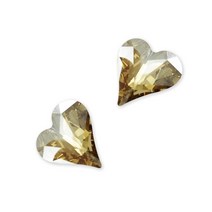 스와로브스키 4809 스윗하트 네일스톤 13 x 12 mm, 골든쉐도우, 2개