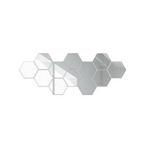 루미미루 크리스탈 입체 거울 스티커 small, 실버