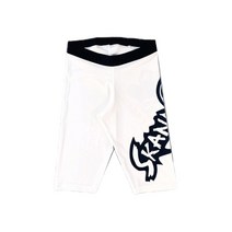 스칸다 복싱 스포츠 컴프레션 쇼츠, 흰색 + 검정색