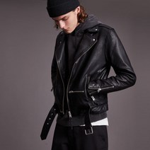 올세인츠 남성용 Leather WICK BIKER 자켓
