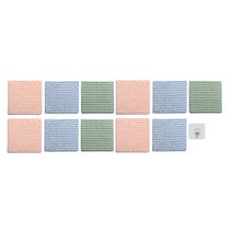 쇼핑죠이 고급 물결 행주 랜덤발송 11p + 고리 세트, 1세트
