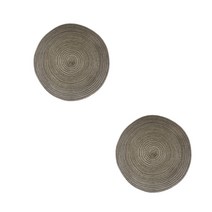 w에이블 감성 원형 테이블 매트 컵받침 2p, 09 다크브라운, 지름 30cm