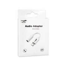 애니포트 8핀 3.5 AUX 변환 아이폰 이어폰 젠더 AP-IPA35, 화이트, 105mm