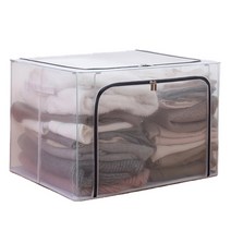 마켓레브 철골폴딩 방수 접이식 수납 박스 100L, 그레이, 1개