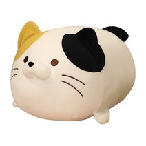 네이처타임즈 동글동글 고양이 인형, 화이트, 50cm