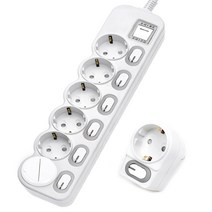 에코파워탭 LED 메인 개별 절전 과부하차단 멀티탭 6구 EPM-L306 + L자1구 EPM-L401 + 안전커버 랜덤발송, 1세트, 1.5m