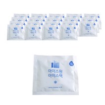 물 100% 아이스팩 완제품 9 x 10 cm, 20개, 1개입