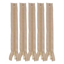 브랜드얀 YKK 베이직 메탈지퍼 20cm, 베이지, 5개