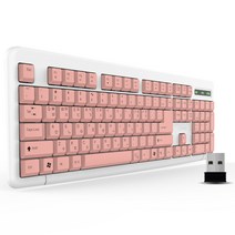 큐센 멤브레인 무선 키보드, 핑크, K1000, 일반형