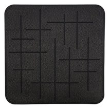 ABLE 인덕션 보호 유리섬유 실리콘 사각 보호매트 M 240mm, 블랙, 1개