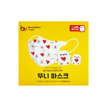 뚜니 마스크 하뚜뚜니 1~3세 어린이용, 50개입, 1개