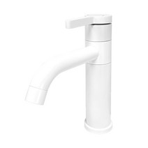 제니스 욕실 원홀 스테인리스 세면수전 화이트 SS-C340(WH), 1개