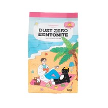 핏펫 고양이 냥쌤 더스트 제로 벤토나이트 나응식 모래 무향, 6kg, 1개