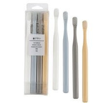 마카롱 미니헤드 칫솔 4종 세트, 1세트, 4개