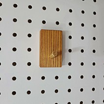 우드 고리 거치대 1단, 브라운, 2개