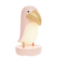 무아스 버드 무선 무드등 스피커, 102368, 핑크