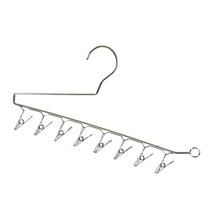 메종디망쉬 스틸 집게 논슬립 바지걸이, 실버, 5개입