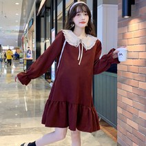 임산부 카라 원피스