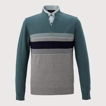 인디안 남성용 한기장 이중에리 카라넥 니트 MITBPYS1121