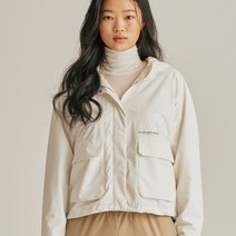 질스튜어트스포츠 여성용 뉴욕 모던 유틸리티 아웃포켓 크롭 후드 자켓