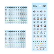 BT21 데일리 스티커, KOYA, 20개