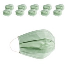 마스크랩 덴탈형 패션마스크 성인용, 아보카도 스무디, 1개, 10개입