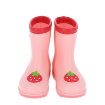 지니스타키즈 아동용 딸기 PVC 장화 KBJSB10007