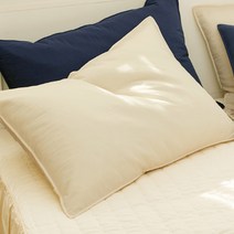 바자르 호텔면 수피마 100수 모네 피그먼트 순면베개커버 + 마이크로화이바 솜, 아이보리