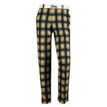 필우드 남성용 럭스골프 프리미엄 체크 골프바지 FW2M505