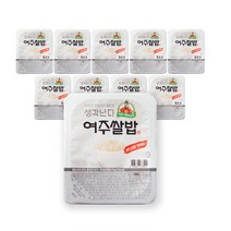 롯데 대왕님표 생각난다 여주쌀밥 부드러운 현미밥, 10개, 210g