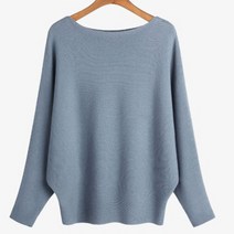 아뗄릭 여성용 오프숄더 가오리핏 가로골지 티셔츠 00559