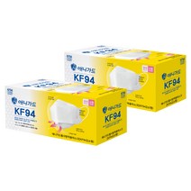 애니가드 황사 방역용 마스크 소형 KF94, 화이트, 2개, 25개입
