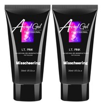 스위스녹스 셀프 인조 손톱 연장 베이직 폴리젤 30ml, 2개, 라이트핑크