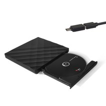나비 USB 3.0 DVD RW 외장형 ODD + C type 젠더 세트, NV115-EXD8