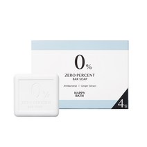 해피바스 제로퍼센트 항균 바솝, 90g, 4개