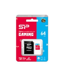 실리콘파워 MicroSD Superior Gaming C10 A1 V30 메모리카드, 64GB