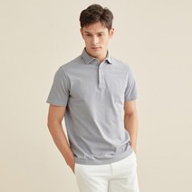 닥스 남성용 단색 면 반팔카라티셔츠 DMTS2B012