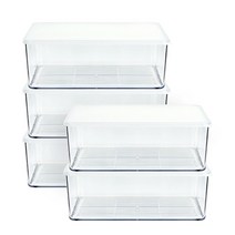 실리쿡 냉장고 정리 용기 깊은특대 3800ml, 1개, 5개