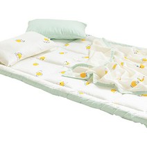 쉬즈홈 유아용 문라이크 인견 토퍼 매트, 문라이크 옐로우