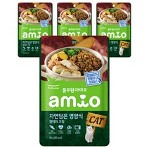 풀무원아미오 고양이 자연담은영양식 습식사료, 명태, 50g, 4개