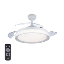 원하 필립스칩 LED 실링팬 조명 35W + 리모컨, 화이트