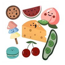 스팩트 팬시 다이어리 스티커, 치즈복숭아, 1개