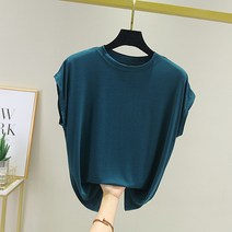 쉐어몰 여성용 드롭 민소매 모달 티셔츠
