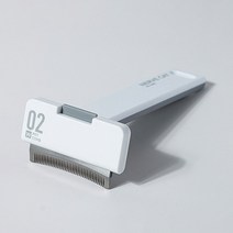 요기쏘 강아지 고양이 죽은 털 제거기 브러쉬 커브형 7.8 x 16.3 cm, 화이트, 1개