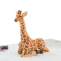 해솔 기린 큰 피규어 장난감 애착 인형, 100cm, 옐로우
