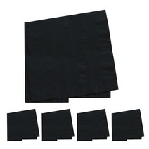 파티쇼 칼라 냅킨 20p, 5개, 블랙