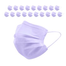 마이데이즈 일회용 컬러 마스크 유아동용 S, 20개입, 포그 라벤더, 1개