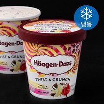 하겐다즈 트위스트 & 크런치 바닐라 브라우니 & 라즈베리 아이스크림 (냉동), 403ml, 1개