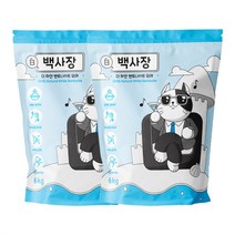 백사장 고양이 모래 무향 벤토나이트, 2개, 6kg