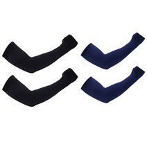 메이크포 스포츠 자외선차단 핑거 쿨토시 양손 2세트, 네이비, 블랙